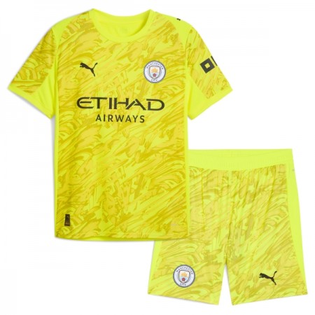 Manchester City Doelman Shirt gele 2025-26  - Kids